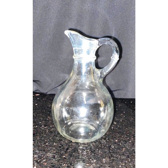 Vintage Clear Glass Syrup Bottle - Picture 3 of 12